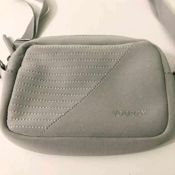 Vooray Sidekick Small  Crossbody Purse Gray Moto Bag - Picture 3 of 16